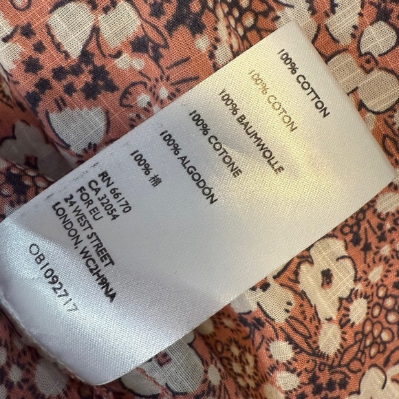 Anthropologie‎ | Pilcro | The Sasha Smocked Boyfriend Button Down Shirt Size M - Picture 10 of 12